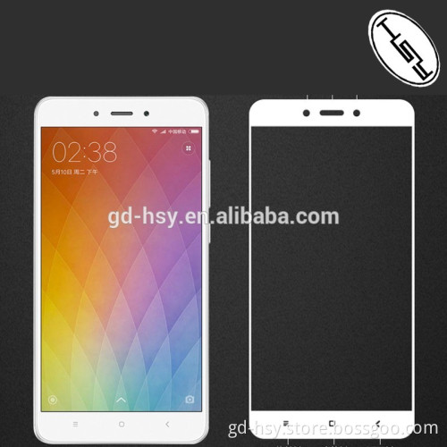 HUYSHE Cell Phone Xiaomi Full Cover Tempered Glass Screen Film Guard for Xiaomi Redmi Note 4 Several Colors Available